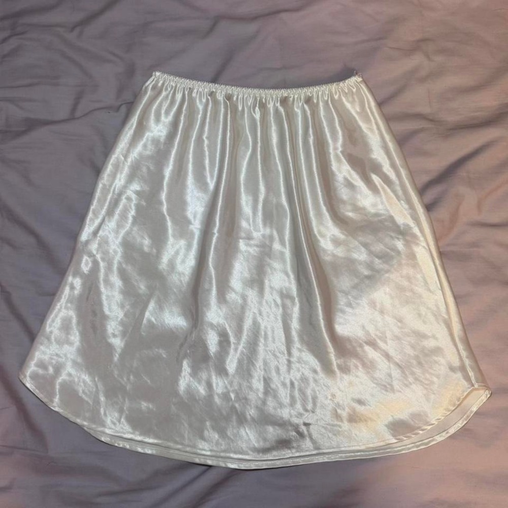 Farr West‎ White Luxurious Satin Half Slip - Picture 5 of 6